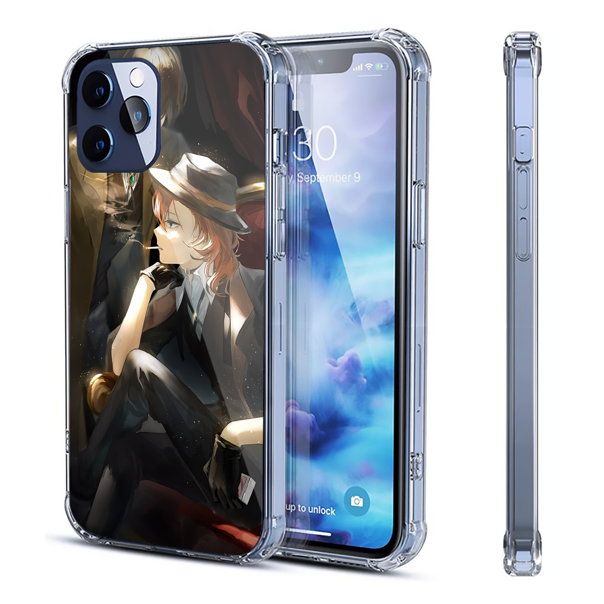 （画像用） 文豪ストレイドッグス Bungo Stray Dogs 【iPhone 12シリーズ対応】透明スマホケース（クリアソフトケース）